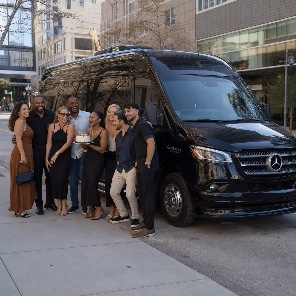 Birthday party bus